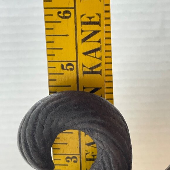 Vintage Cast Iron Black Squirrel Nutcracker Rustic Home Decor Collectible 5" Tal - Picture 9 of 9